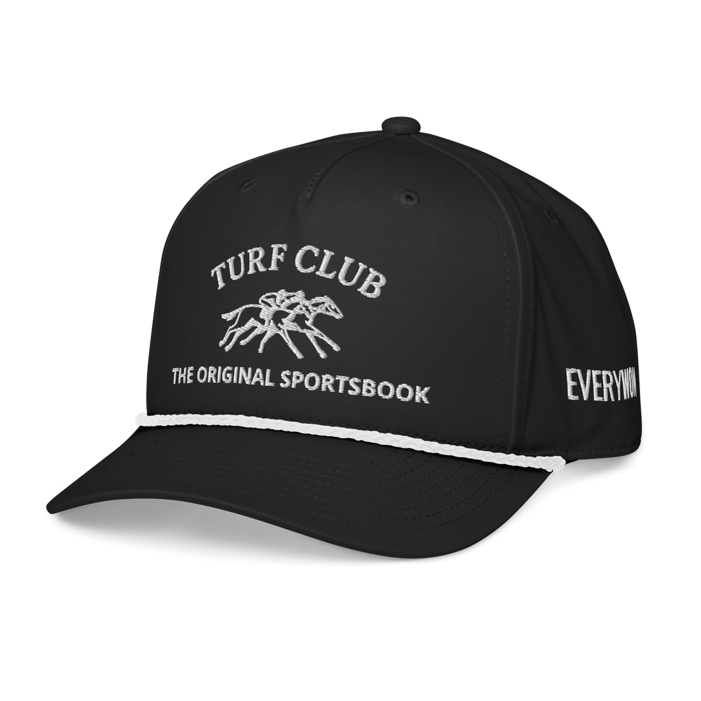 BLACK TURF CLUB ROPE HAT